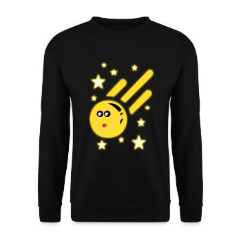 Universe Asteroid Astronomy Stars Space - Unisex Sweatshirt - black - Front - Alina (178cm) & Michal (187cm)