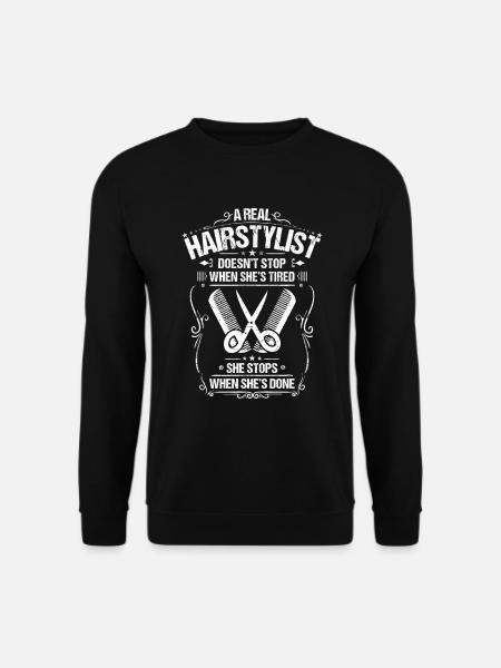 Friseur Friseurin Frisör Frisörin Hairstylist - Unisex Pullover - Schwarz