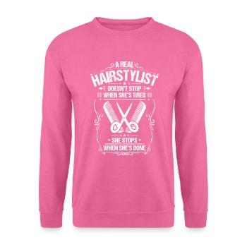 Friseur Friseurin Frisör Frisörin Hairstylist - Unisex Pullover - Pink - Vorne