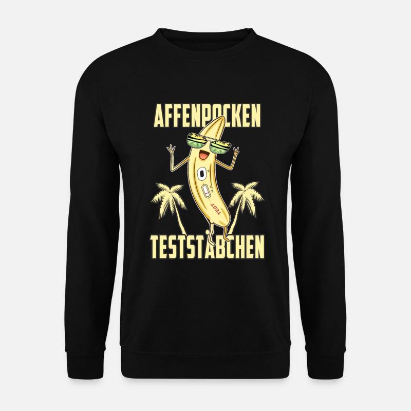 Affenpocken Teststäbchen - Unisex Pullover - Schwarz