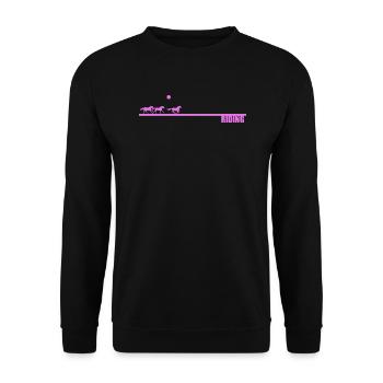 Horse Riding Sun Pink - Unisex Sweatshirt - black - Front - Alina (178cm) & Michal (187cm)