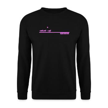 Horse riding Pink Sun - Unisex Sweatshirt - black - Front - Alina (178cm) & Michal (187cm)