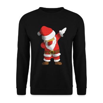 Christmas Dance T-Shirt Funny Xmas Dance - Unisex Sweatshirt - black - Front - Alina (178cm) & Michal (187cm)