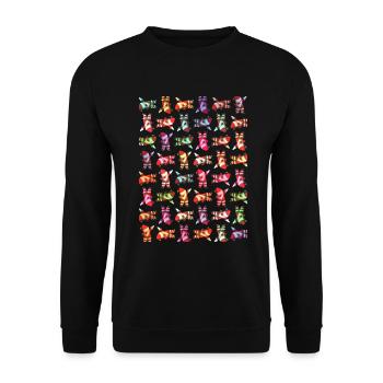 Christmas Dance T-Shirt Funny Xmas Dance - Unisex Sweatshirt - black - Front - Alina (178cm) & Michal (187cm)