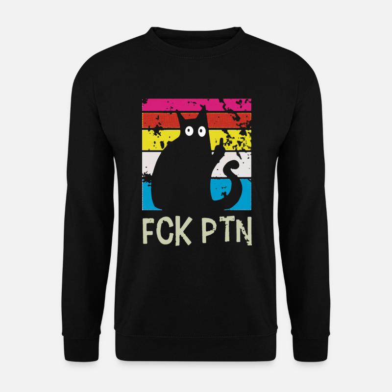 FCK PTN Katze Ukraine - Unisex Pullover - Schwarz