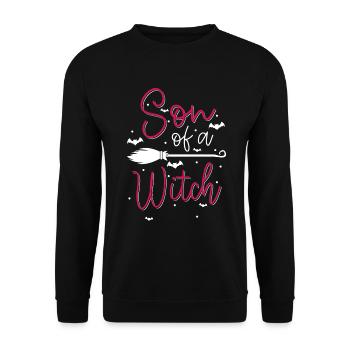 Witch Halloween Magic Witches - Unisex Sweatshirt - black - Front - Alina (178cm) & Michal (187cm)