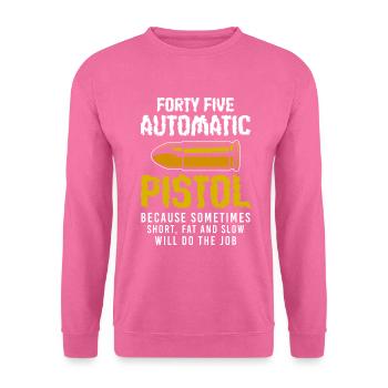 Tir sportif de chasse au fusil de chasse au pistolet - Sweat-shirt Unisexe - rose - Devant