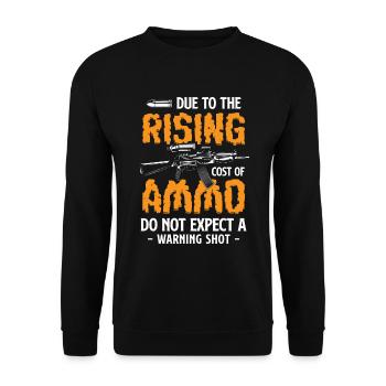 Waffen Gewehr Waffenbesitzer - Unisex Pullover - Schwarz - Vorne - Alina (178cm) & Michal (187cm)