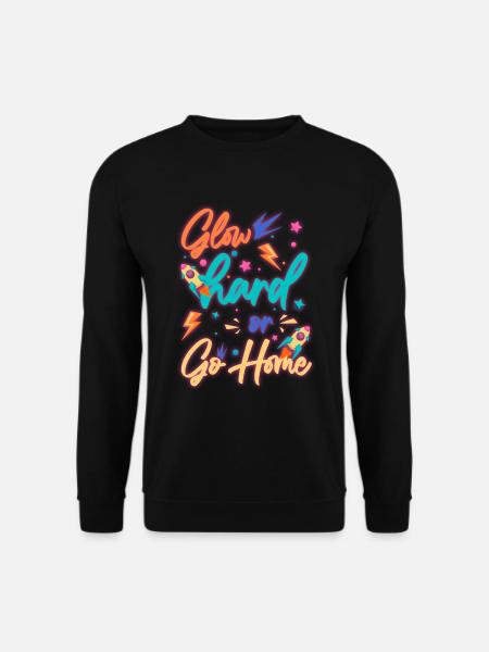 Neon Vintage Cassette Neon Enseignes au néon - Sweat-shirt Unisexe - noir