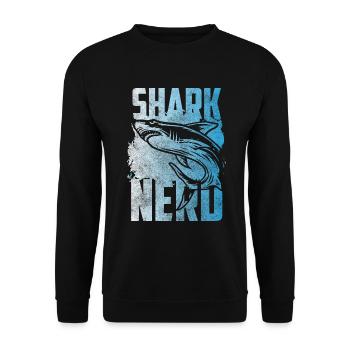 Eau de pêche de mer de requin - Sweat-shirt Unisexe - noir - Devant - Alina (178cm) & Michal (187cm)