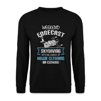 Parachute Sports Extrêmes Vol - Sweat-shirt Unisexe - noir - Devant - Alina (178cm) & Michal (187cm)