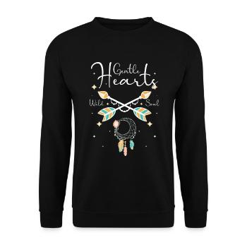 Rêver Rêveur Tatouage Rêver - Sweat-shirt Unisexe - noir - Devant - Alina (178cm) & Michal (187cm)