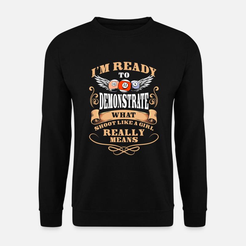 Queue de dicton de piscine - Sweat-shirt Unisexe - noir