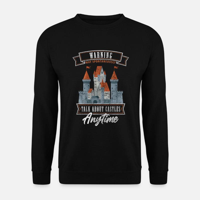 Épée, Château, Royaume, Cheval - Sweat-shirt Unisexe - noir