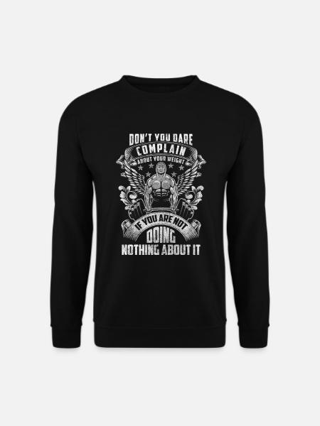 Fitness Trainer Workout Muscle Building Studio - Unisex Sweatshirt - black