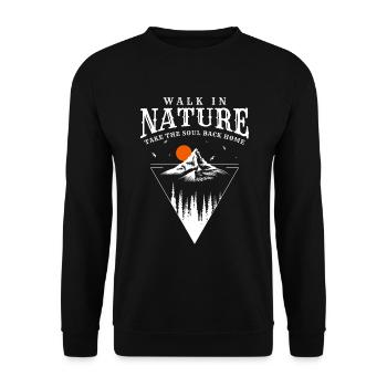 Bergsteigen Kletterer Sportklettern Gebirge - Unisex Pullover - Schwarz - Vorne - Alina (178cm) & Michal (187cm)