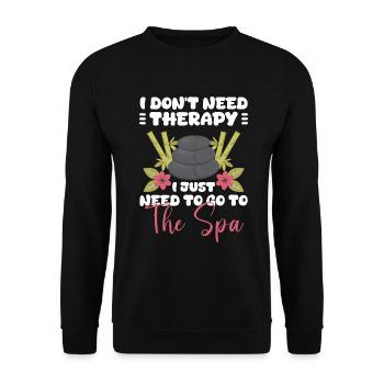 Relaxation Relax Holiday Yoga - Unisex Sweatshirt - black - Front - Alina (178cm) & Michal (187cm)