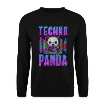 Rave Minimal Jumpstyle - Sweat-shirt Unisexe - noir - Devant - Alina (178cm) & Michal (187cm)