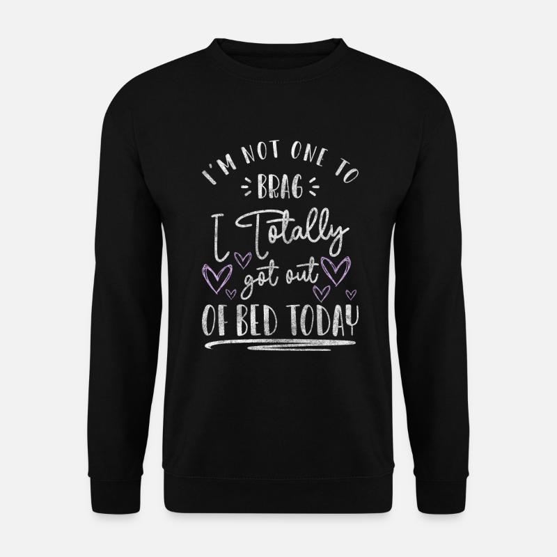 Schlaf Langschläfer Pyjama - Unisex Pullover - Schwarz