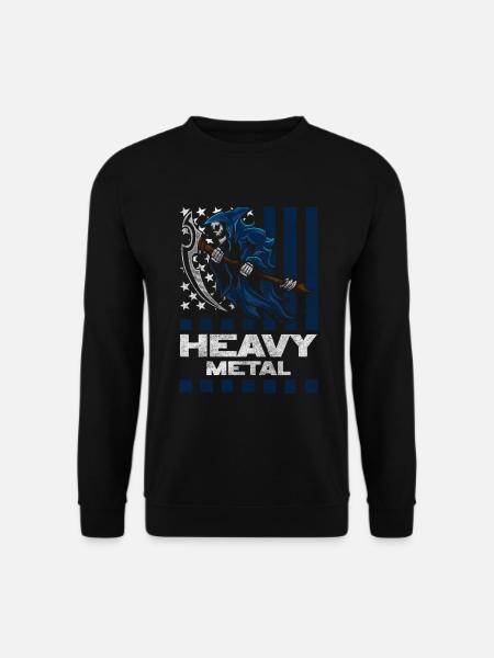 Rock and Roll Band Gitarre Heavy - Unisex Pullover - Schwarz