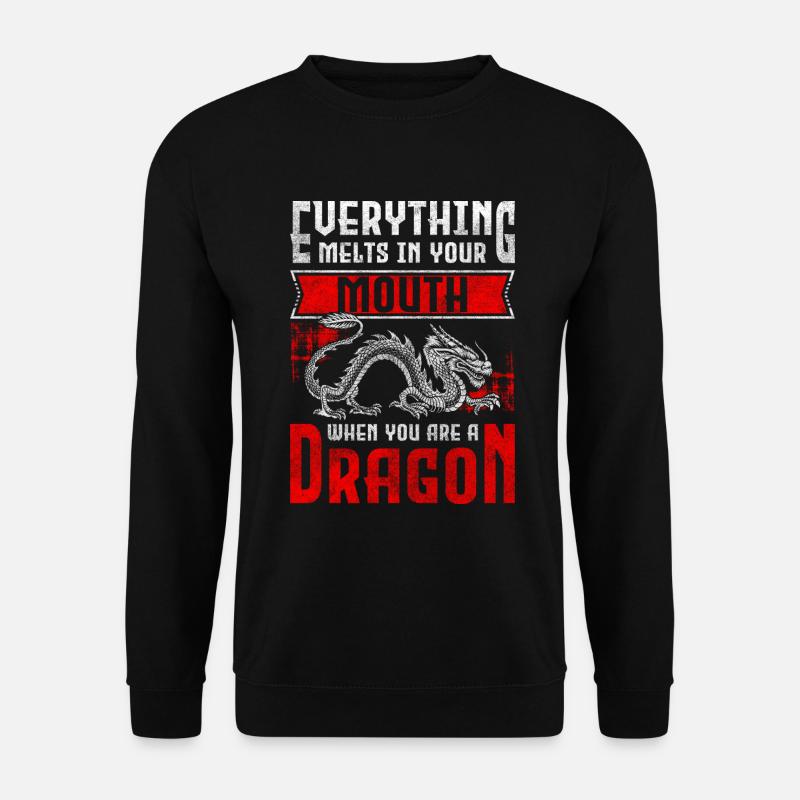 Fire Wing Creature - Unisex Sweatshirt - black