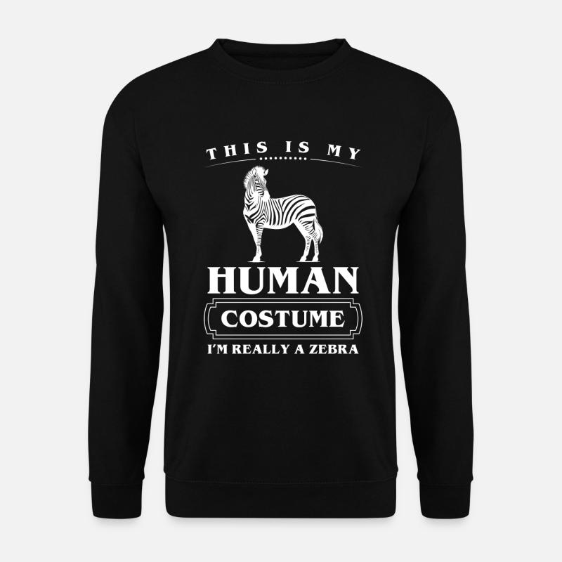 Zebra Tierschutz - Unisex Pullover - Schwarz