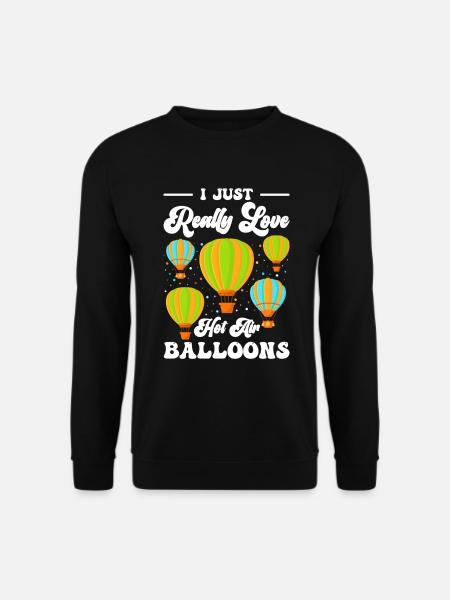 Ballonfahrt Luftfahrt Spaß Sport - Unisex Pullover - Schwarz