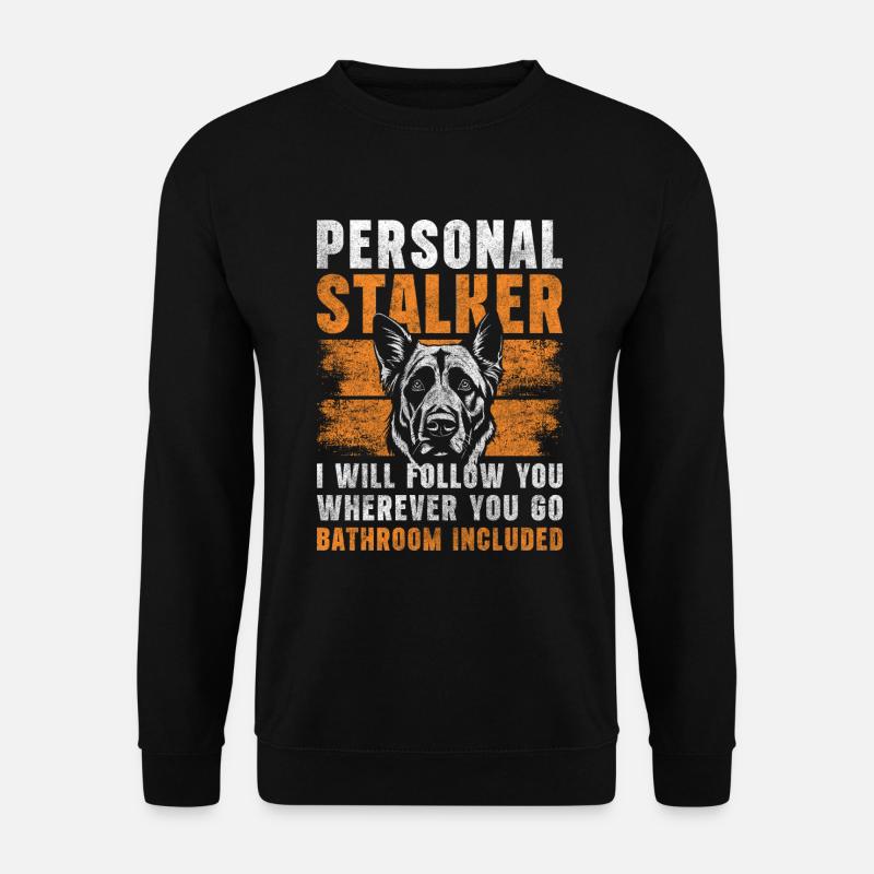 German Shepherd Tracking Dog - Unisex Sweatshirt - black