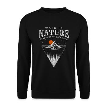 Alpinisme Nature Homme Mousqueton Santé - Sweat-shirt Unisexe - noir - Devant - Alina (178cm) & Michal (187cm)