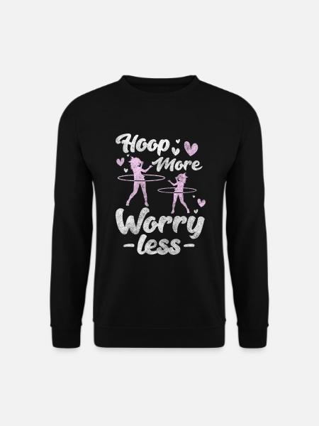 Reifen Hula Home Workout Spaß - Unisex Pullover - Schwarz