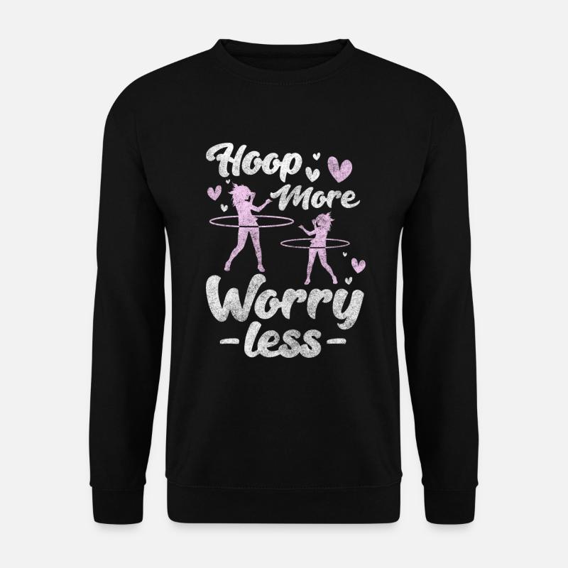 Reifen Hula Home Workout Spaß - Unisex Pullover - Schwarz