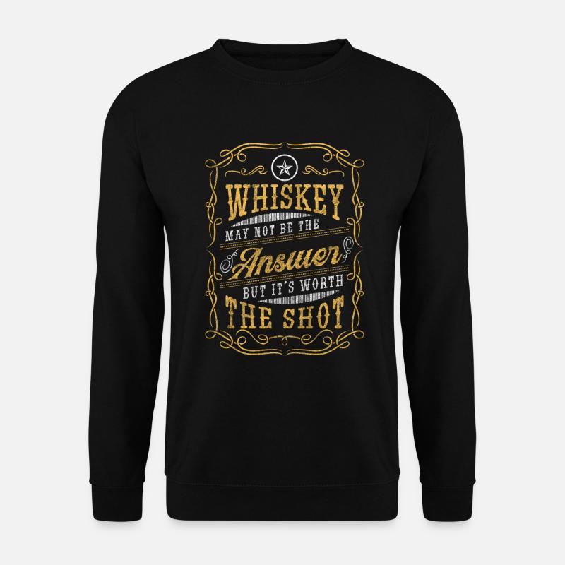 Alcohol Drinker Bartender Scotch - Unisex Sweatshirt - black