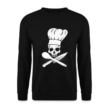 Gift Cook Cook Chef Chef Chef - Unisex Sweatshirt - black - Front - Alina (178cm) & Michal (187cm)