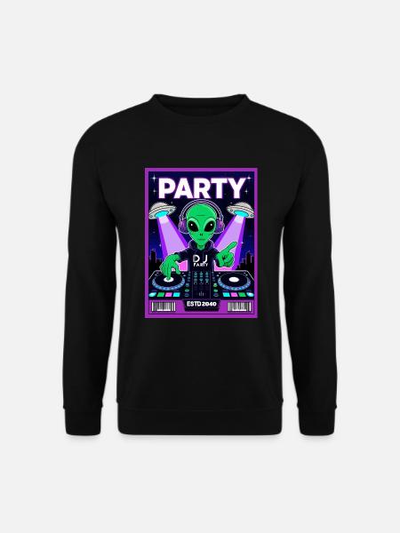 Alien Party 2040 - Unisex Pullover - Schwarz
