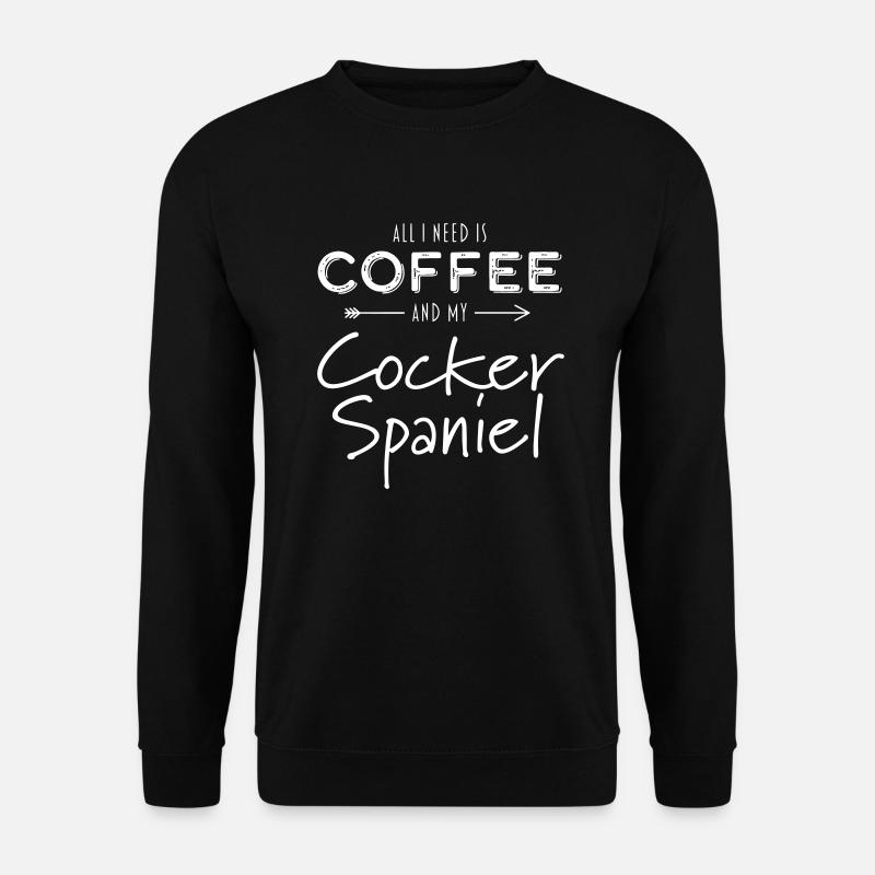 Idée cadeau chien Cocker Spaniel - Sweat-shirt Unisexe - noir