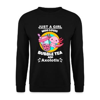Bubble Tea Bubble Tea Cadeau Fille - Sweat-shirt Unisexe - noir - Devant - Alina (178cm) & Michal (187cm)