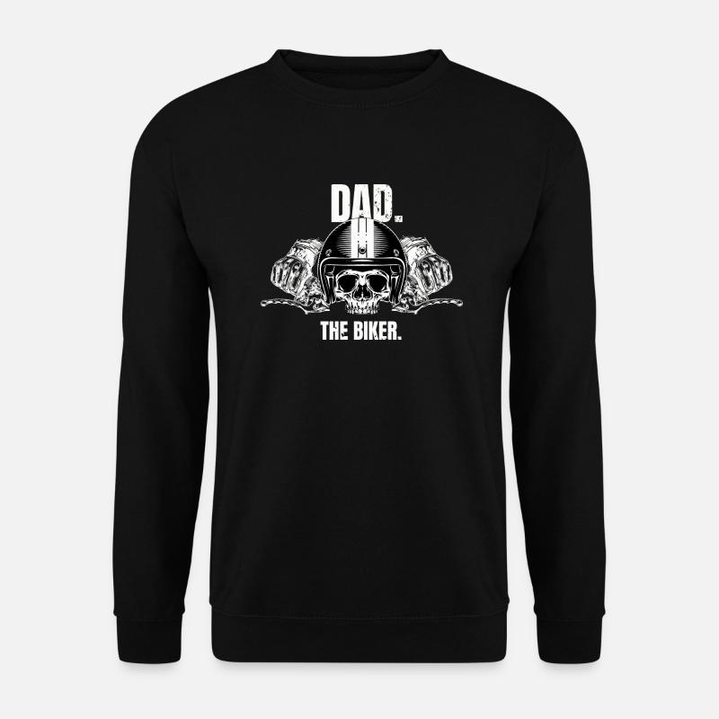 Dad the Biker - Unisex Pullover - Schwarz