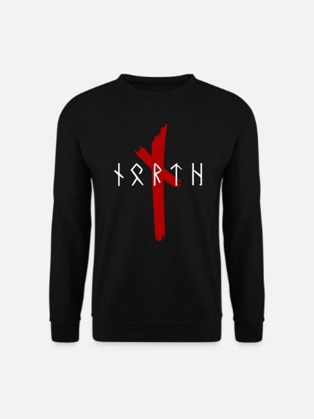 Wikinger - Walhalla - Odin - NORTH - Runen - Unisex Pullover - Schwarz