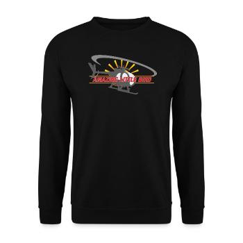 AMAZING LITTLE BIRD - Unisex Sweatshirt - black - Front - Alina (178cm) & Michal (187cm)