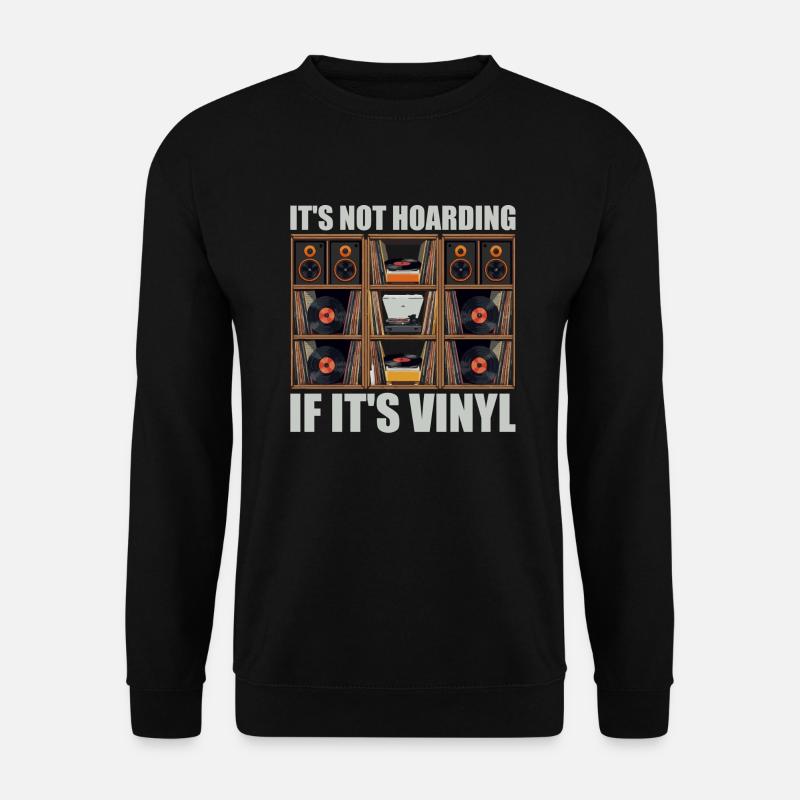 Es ist kein Horten, wenn es Vinyl ist - Unisex Pullover - Schwarz