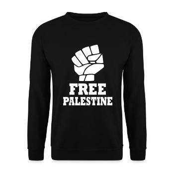 Free palestine - Sweat-shirt Unisexe - noir - Devant - Alina (178cm) & Michal (187cm)