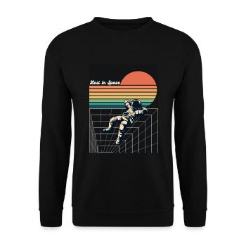 Lost in Space - Unisex Pullover - Schwarz - Vorne - Alina (178cm) & Michal (187cm)
