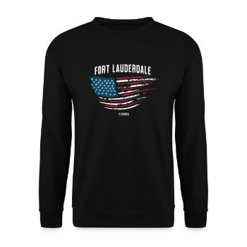 Fort Lauderdale - Unisex Pullover - Schwarz - Vorne - Alina (178cm) & Michal (187cm)
