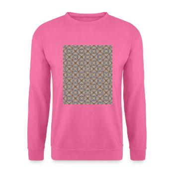 buntes Muster geometrisch - Unisex Pullover - Pink - Vorne