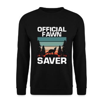 Conception de coyote pour les réacteurs de coyote - Sweat-shirt Unisexe - noir - Devant - Alina (178cm) & Michal (187cm)