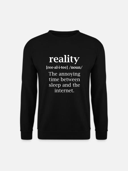 Nom de réalité - Sweat-shirt Unisexe - noir