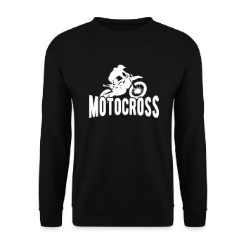 Moto-Cross - Unisex Pullover - Schwarz - Vorne - Alina (178cm) & Michal (187cm)