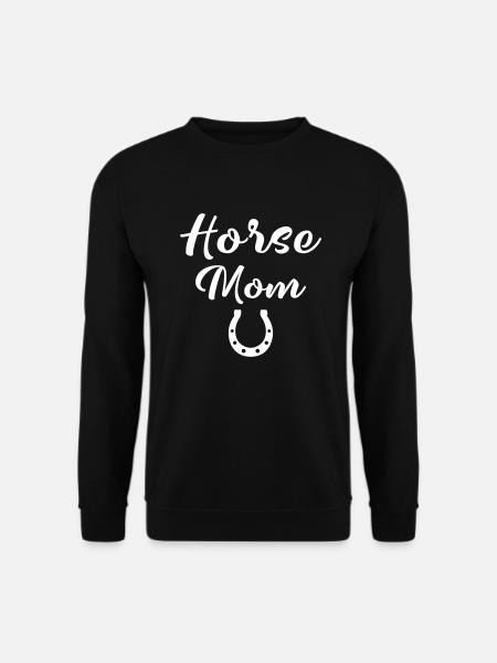 cheval maman - Sweat-shirt Unisexe - noir
