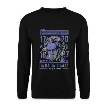 Beethoven, Europe - Unisex Sweatshirt - black - Front - Alina (178cm) & Michal (187cm)