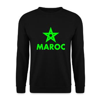 Morocco - Unisex Sweatshirt - black - Front - Alina (178cm) & Michal (187cm)